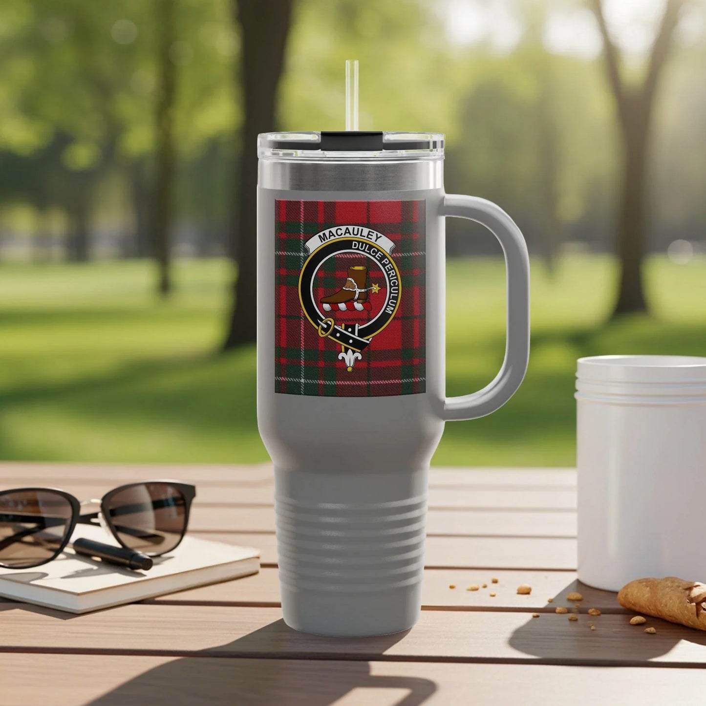 Clan Macauley Tartan Design Travel Mug product