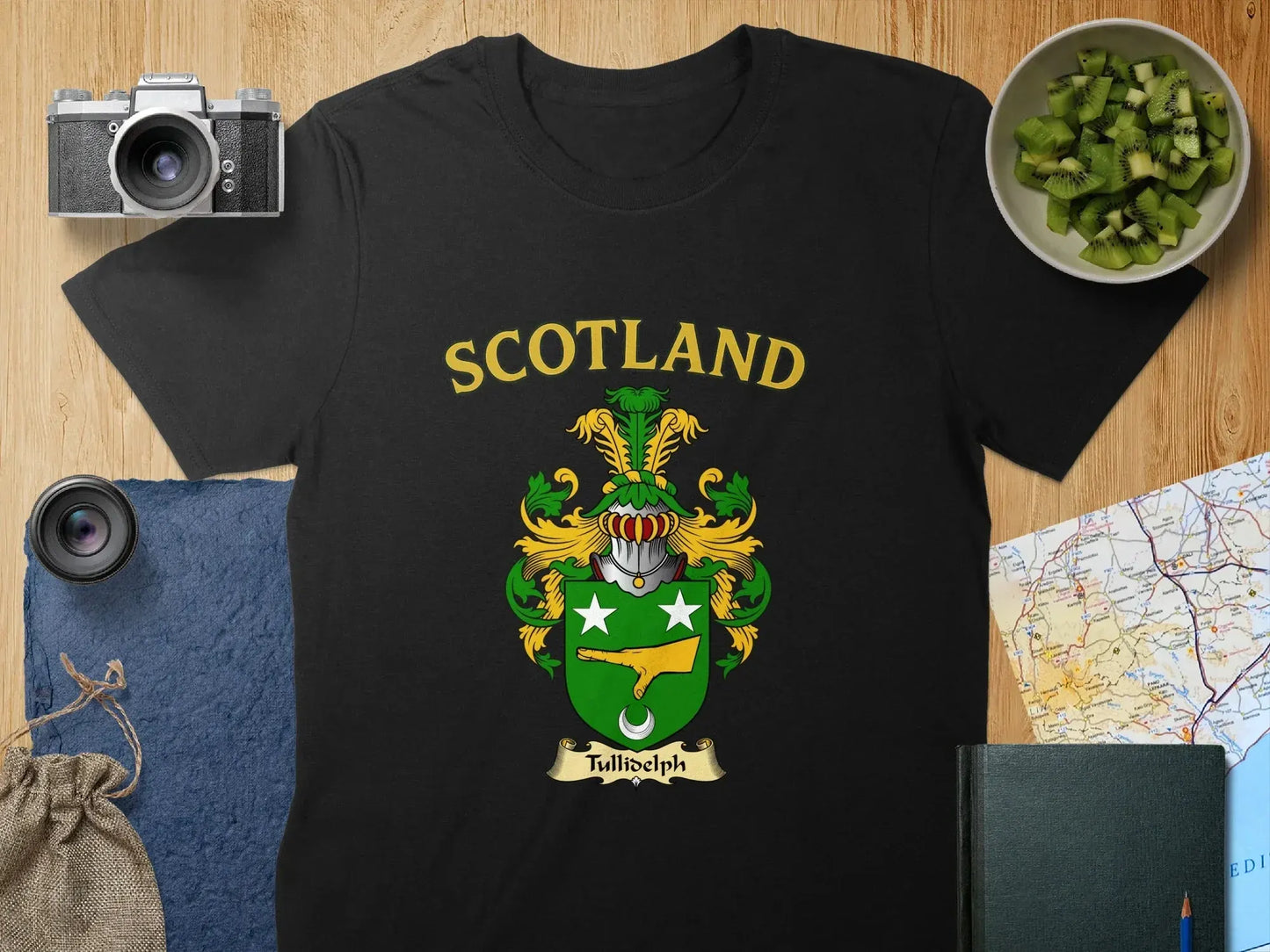 Scotland Tullidelph Coat of Arms Emblem T Shirt product