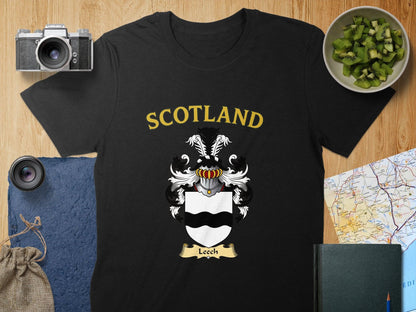 Scotland Crest Leech Family Heritage T-shirt product type