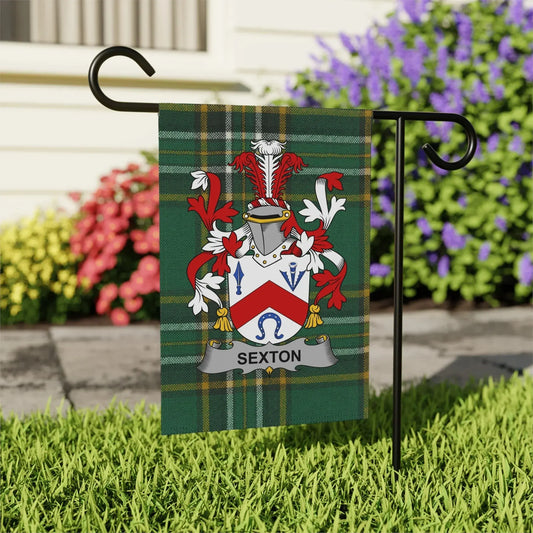 Personalized Sexton Family Crest Garden Flag product