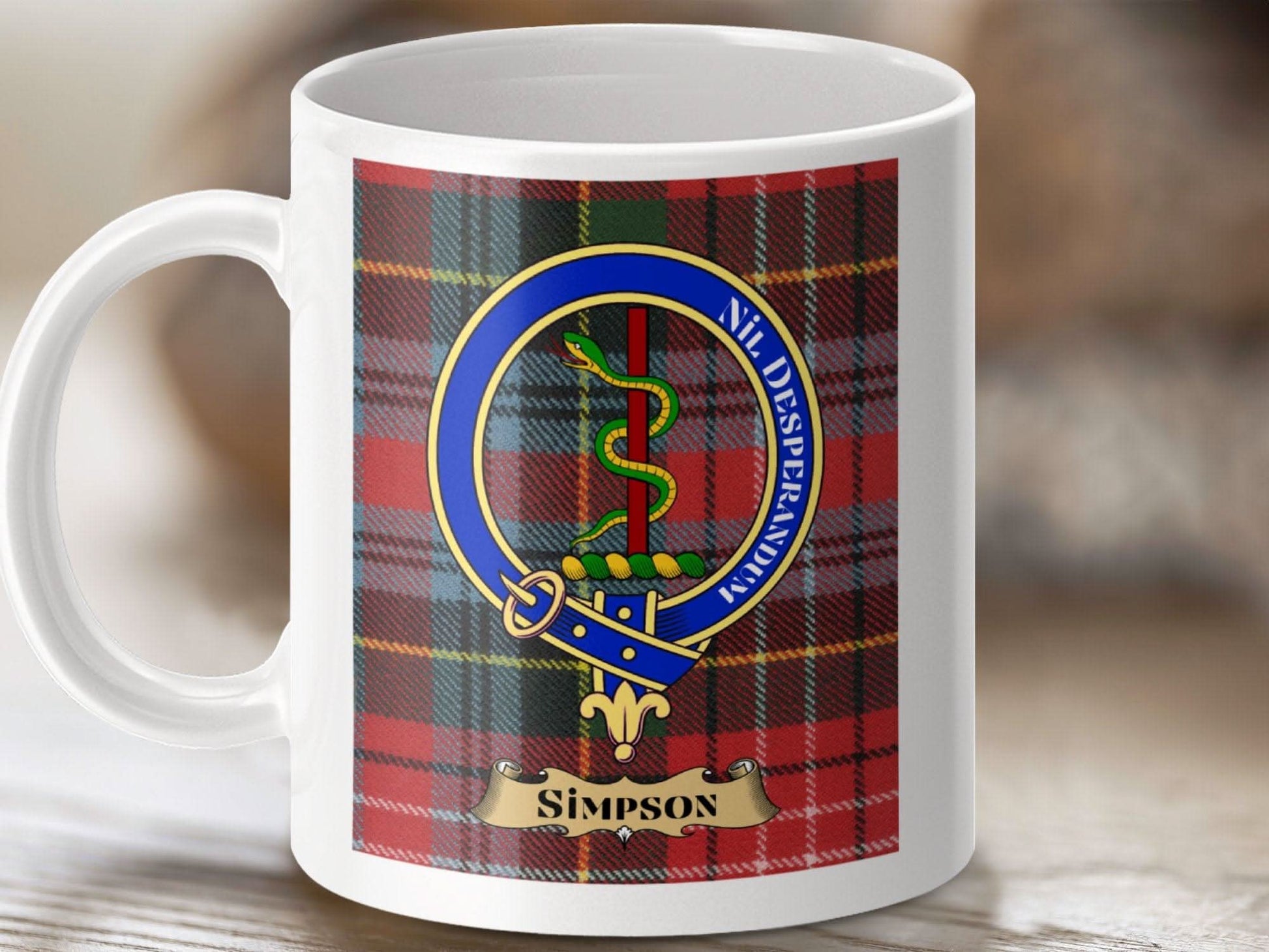 Personalized Simpsons Clan Crest Tartan Mug product