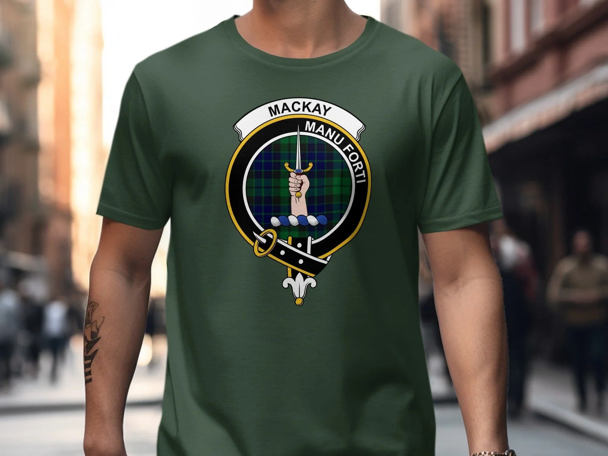 Mackay Manu Forti Emblem Solid Color T-Shirt product type