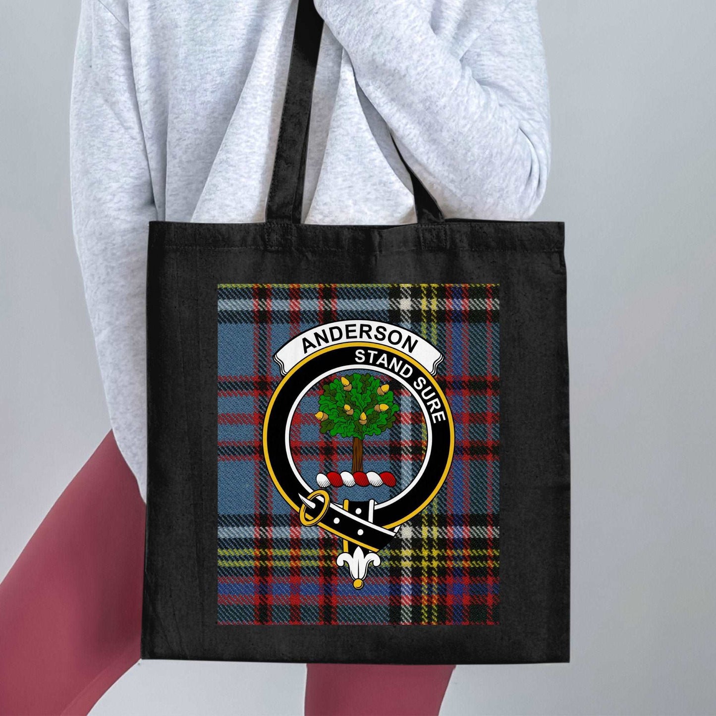 Anderson Stand Sure Clan Crest Tartan Tote Bag - Living Stone Gifts