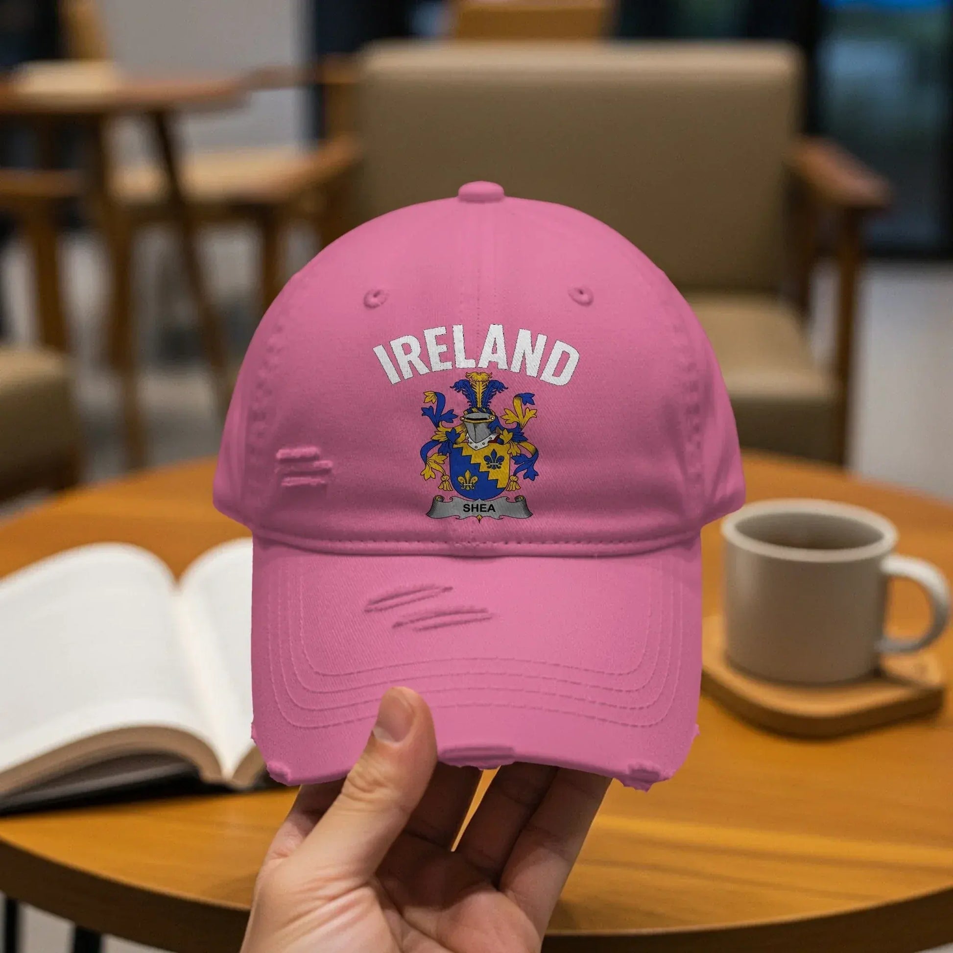 Ireland Crest Printed Pink Adjustable Cap product