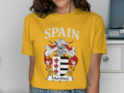Spain Martinez Family Crest T-Shirt product type