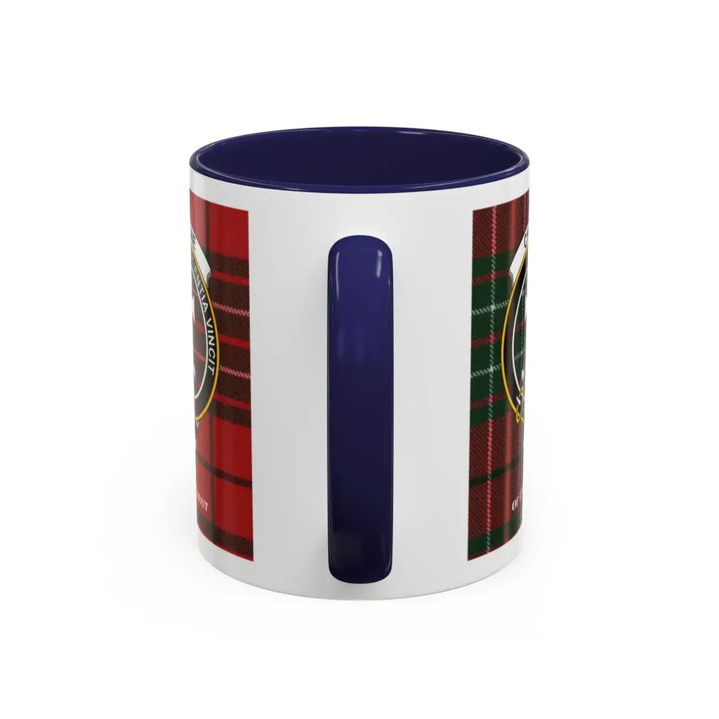 Tartan Plaid Navy Blue Accent Coffee Mug