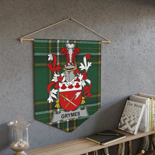 Grymes Family Crest Wall Hanging Plaid Decor product