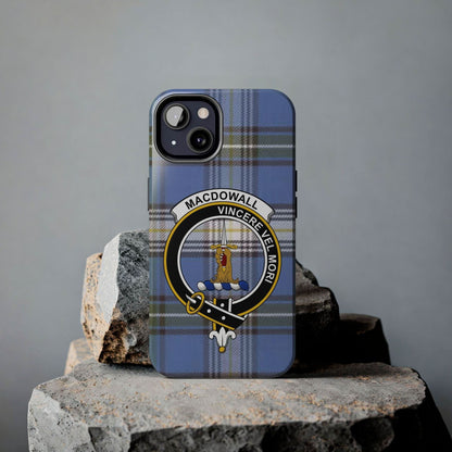 Macdowall Clan Vincere Vel Mori Cell Phone Case - Celtic Ancestry Gifts