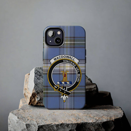 Macdowall Clan Vincere Vel Mori Cell Phone Case - Celtic Ancestry Gifts