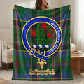 Stevenson clan crest tartan throw blanket — 50x60 polyester