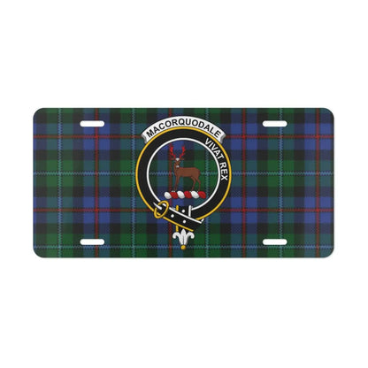 Macorquodale Viva Rex Tartan Pattern License Plate product