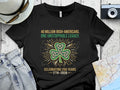 Black t-shirt with shamrock, map of Ireland, and text celebrating 250 years.