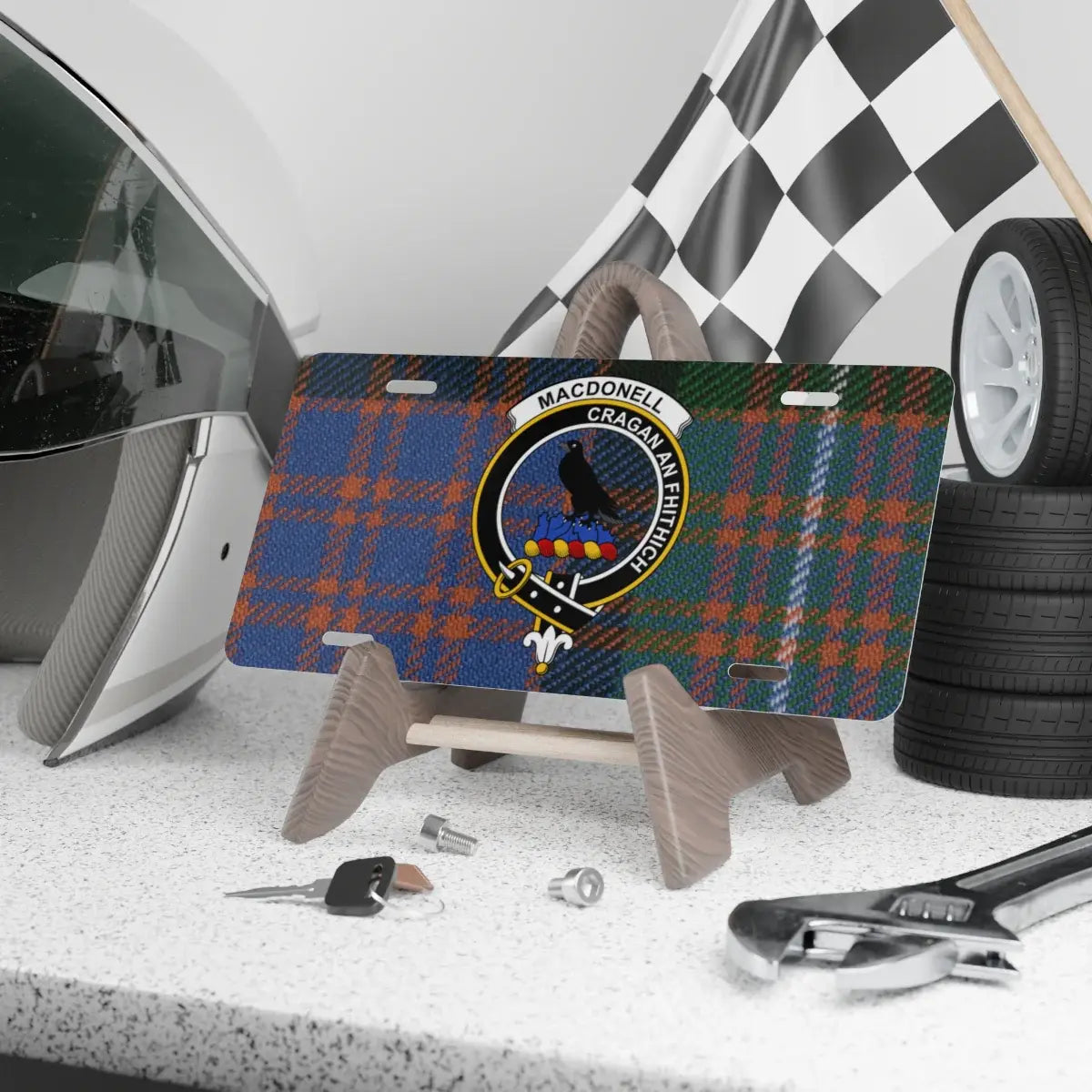 Macdonell Ancient Tartan License Plate product type