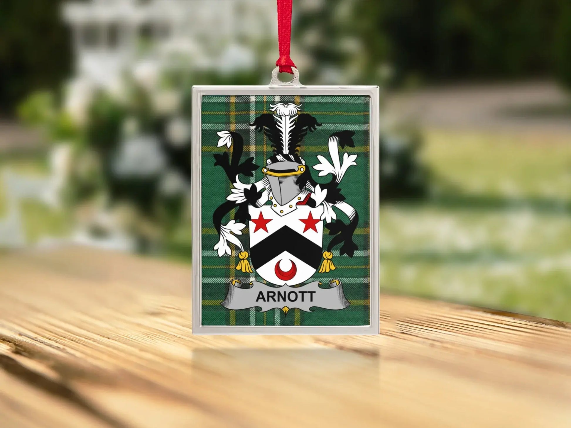 Custom Arnott Family Crest Hanging Ornament product