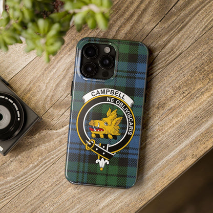 Campbell Clan Crest Scottish Tartan Cell Phone Case - Celtic Ancestry Gifts
