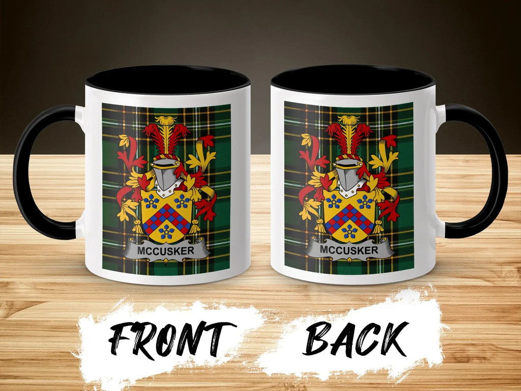 McCusker Irish National Tartan ceramic accent mug