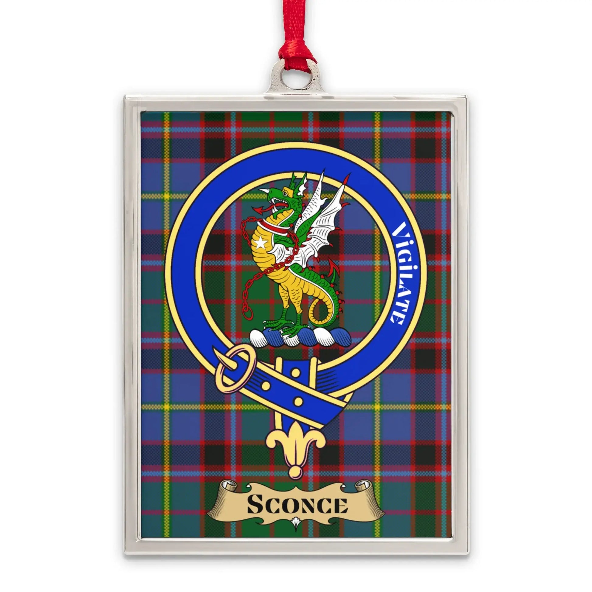 Vigilance Dragon Emblem Tartan Sconce product