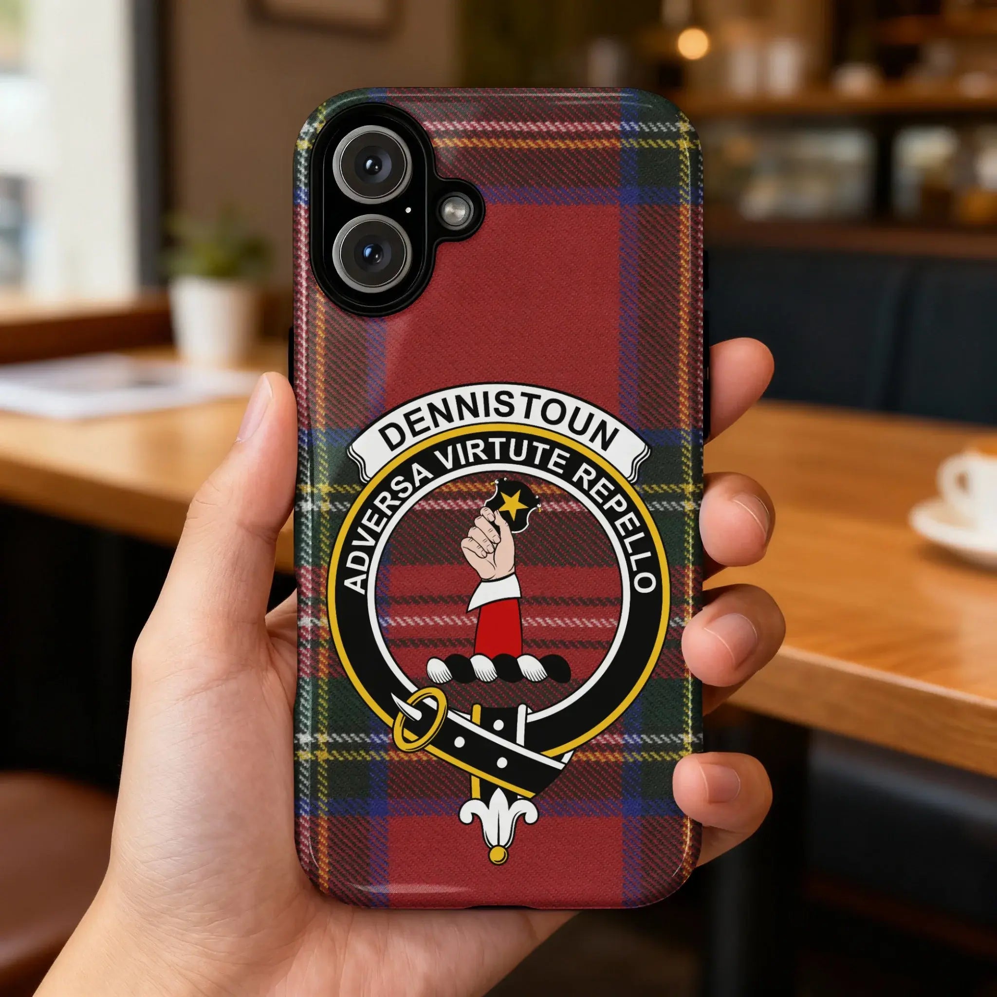 Dennistoun Adversa Virtute Repello Phone Case