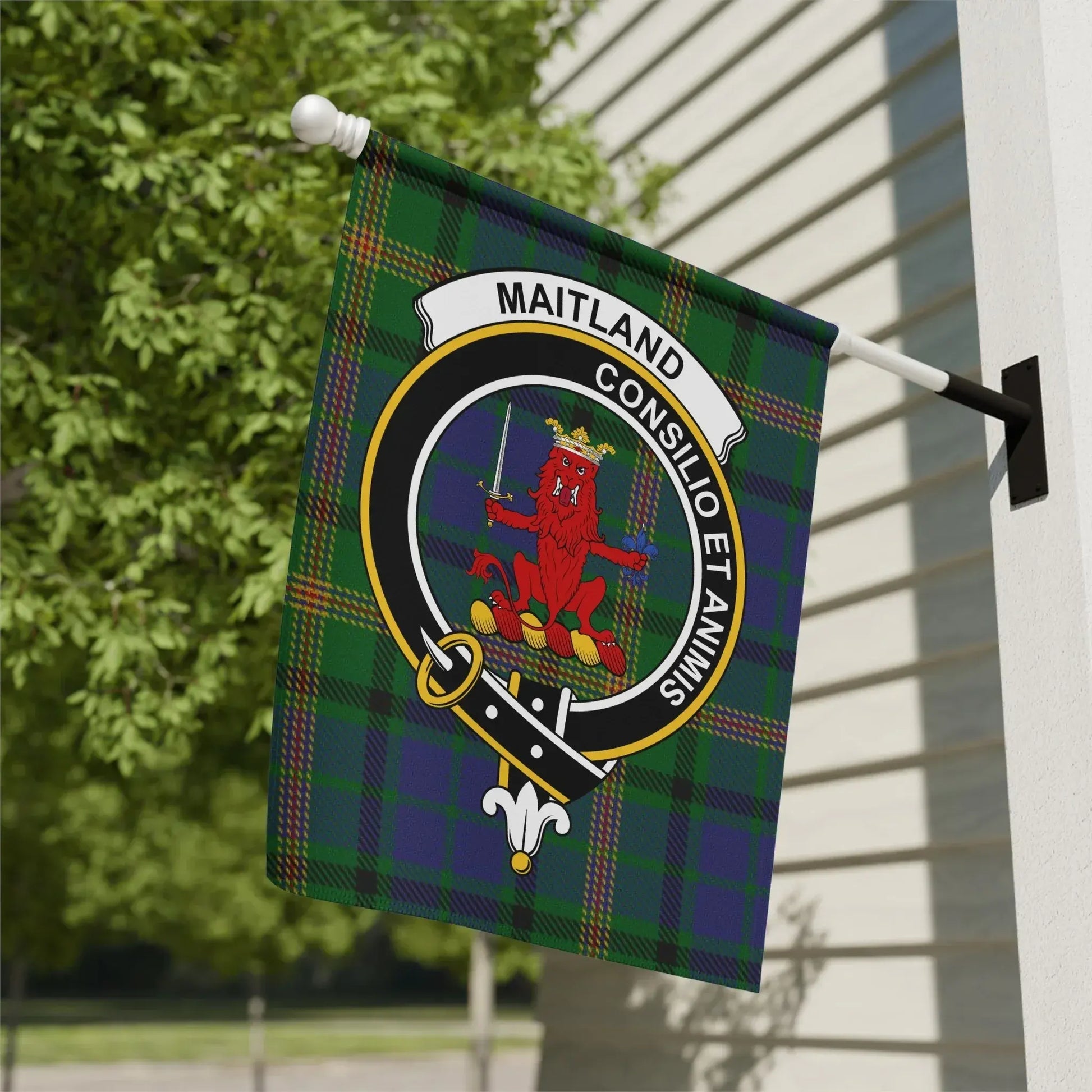 Maitland Consilio et Animis Clan Crest Flag product