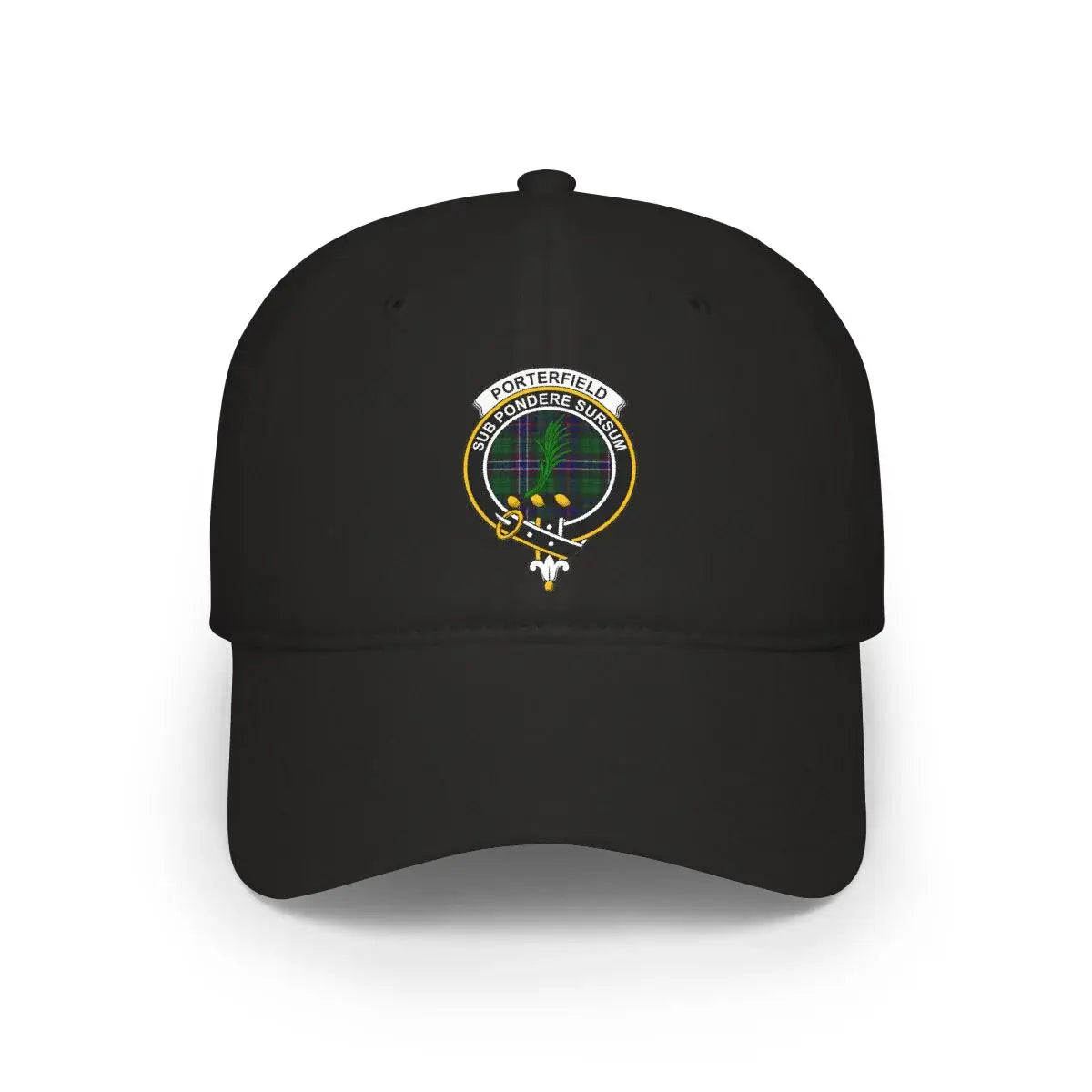 Porterfield Sub Pondere Suspiciunt Black Baseball Cap