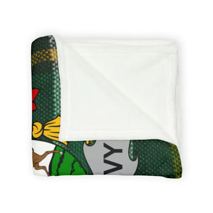 Cozy Green and White Printed Blanket product