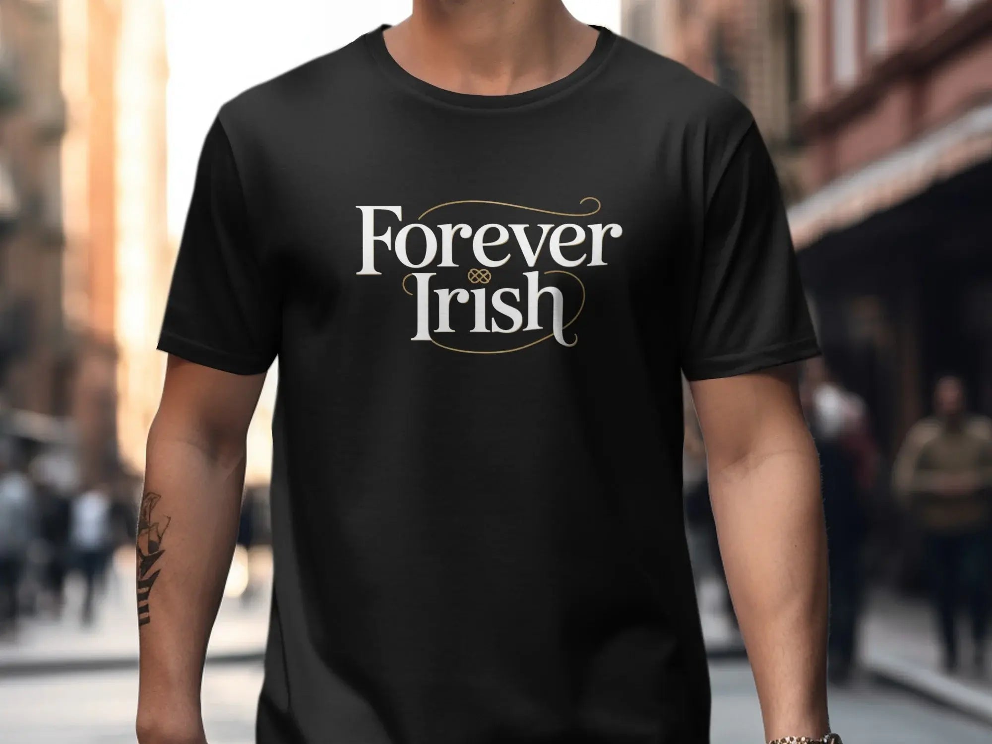 Forever Irish Statement Top Patriotic Shirt Tee