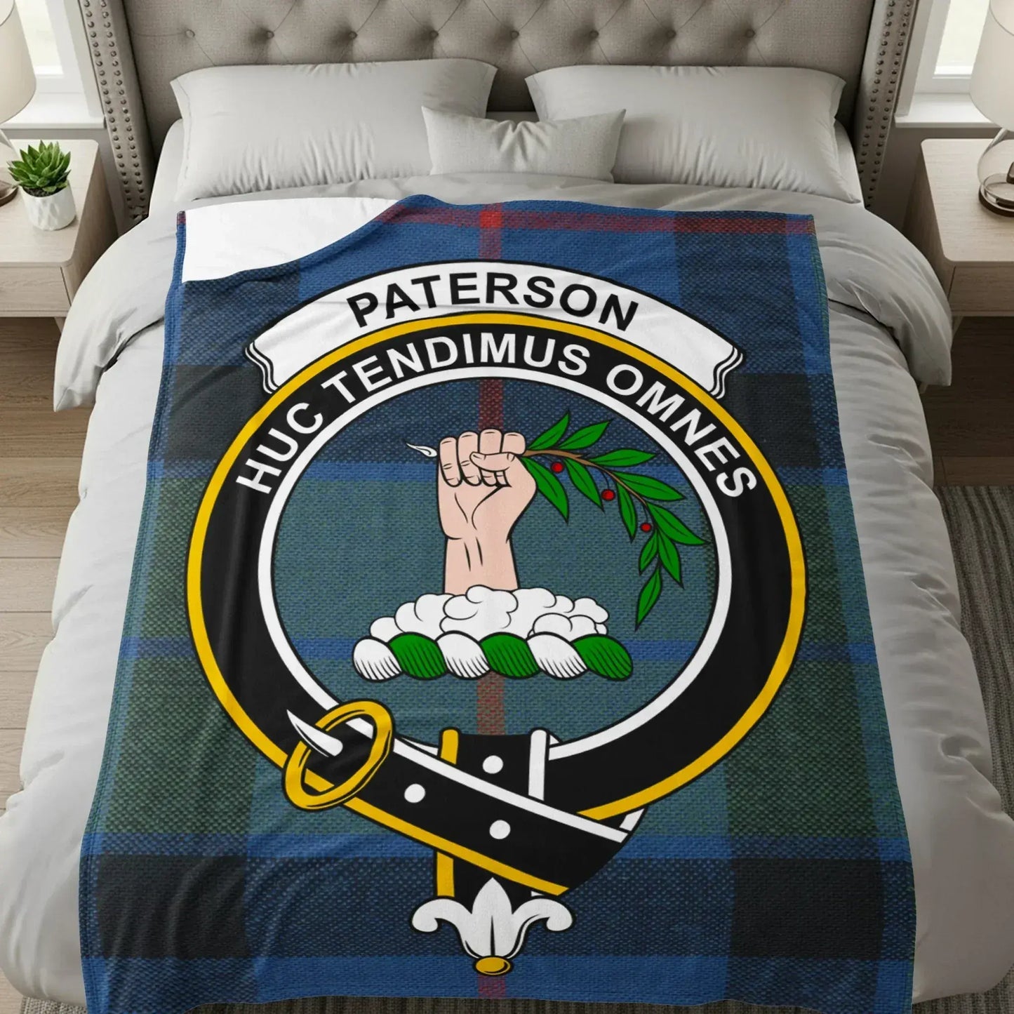 Paterson Huc Tendimus Omnes Tartan Crest Blanket product