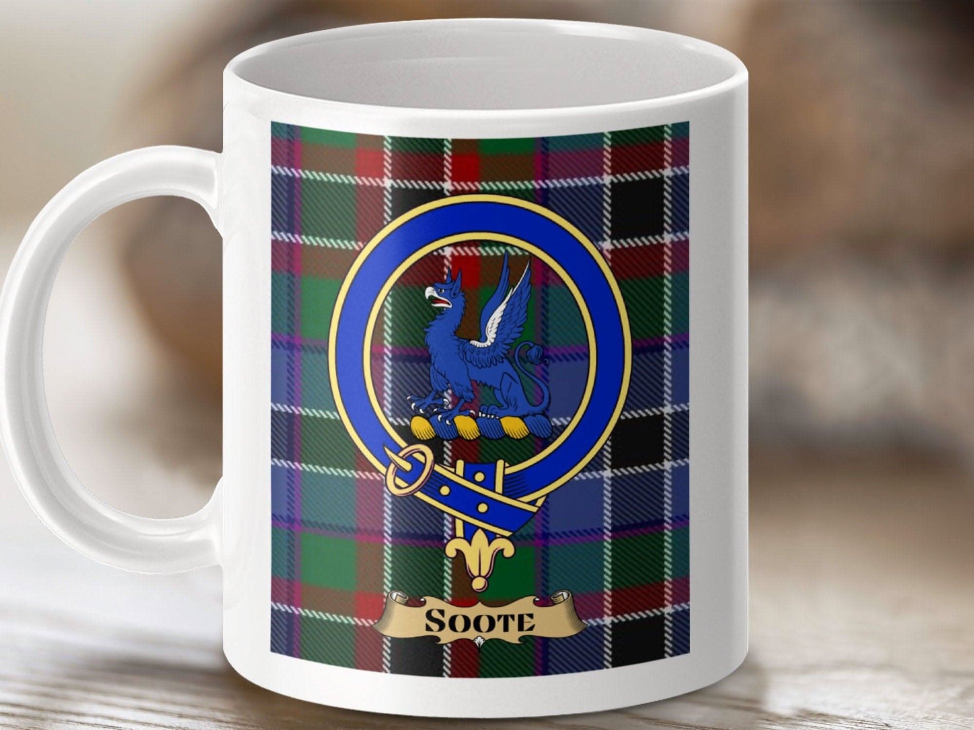 Scottish Clan Soote Crest Tartan Plaid Mug product