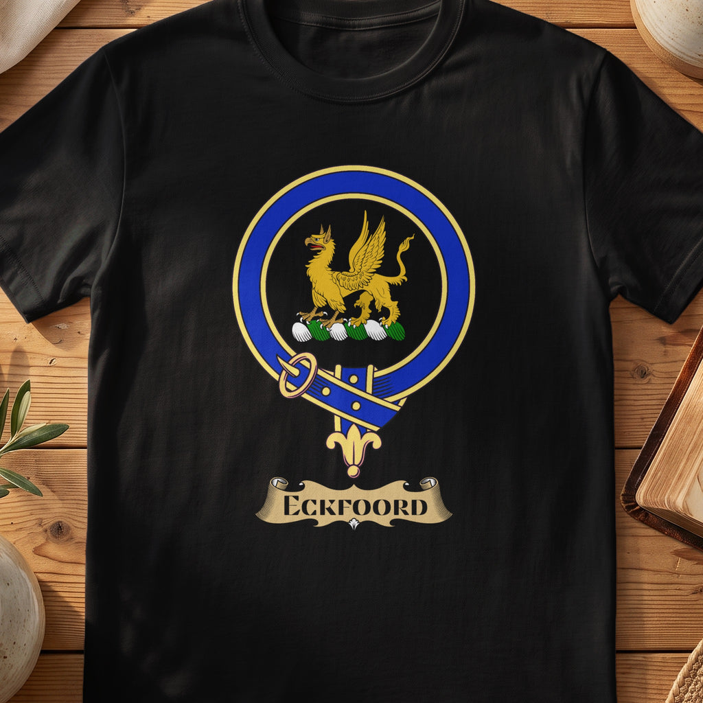 Eckfoord Scottish clan crest T-shirt in black
