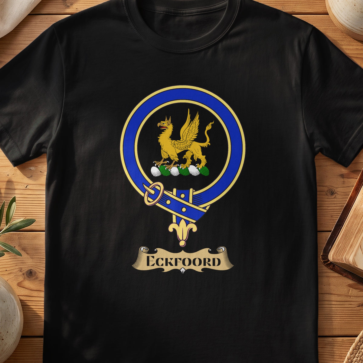 Eckfoord Scottish clan crest T-shirt in black