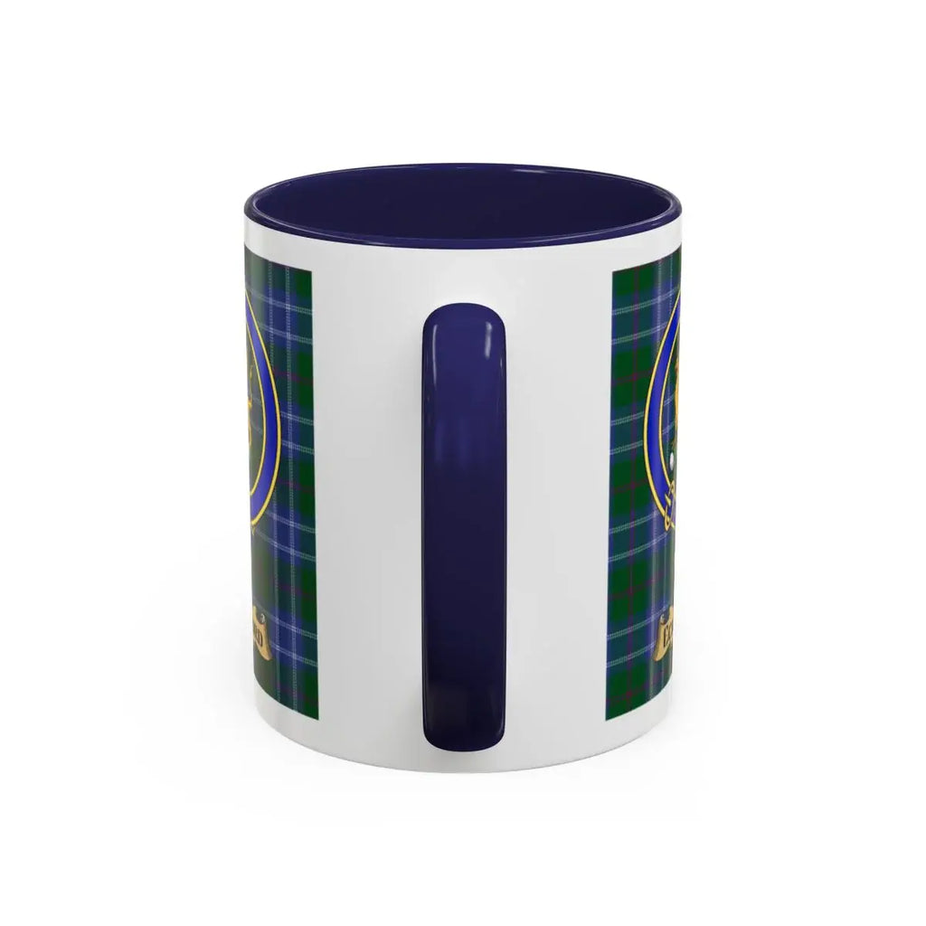 Eckfoord clan crest mug shown in 11 oz and 15 oz sizes