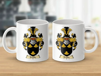 Family Crest Coat of Arms Brooks Mug Custom Product