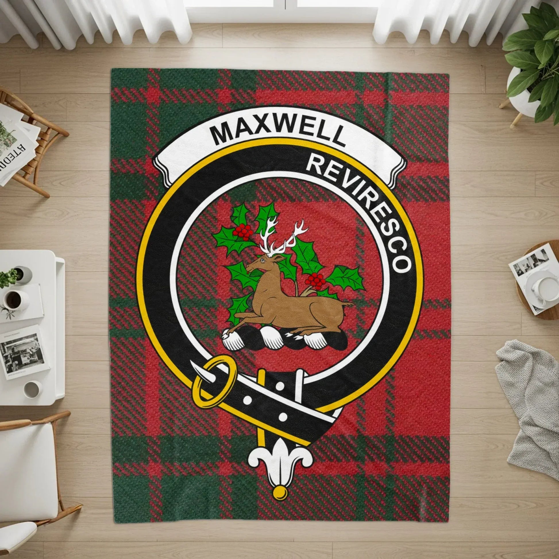 Maxwell Reviresco Plaid Design Living Room Rug product