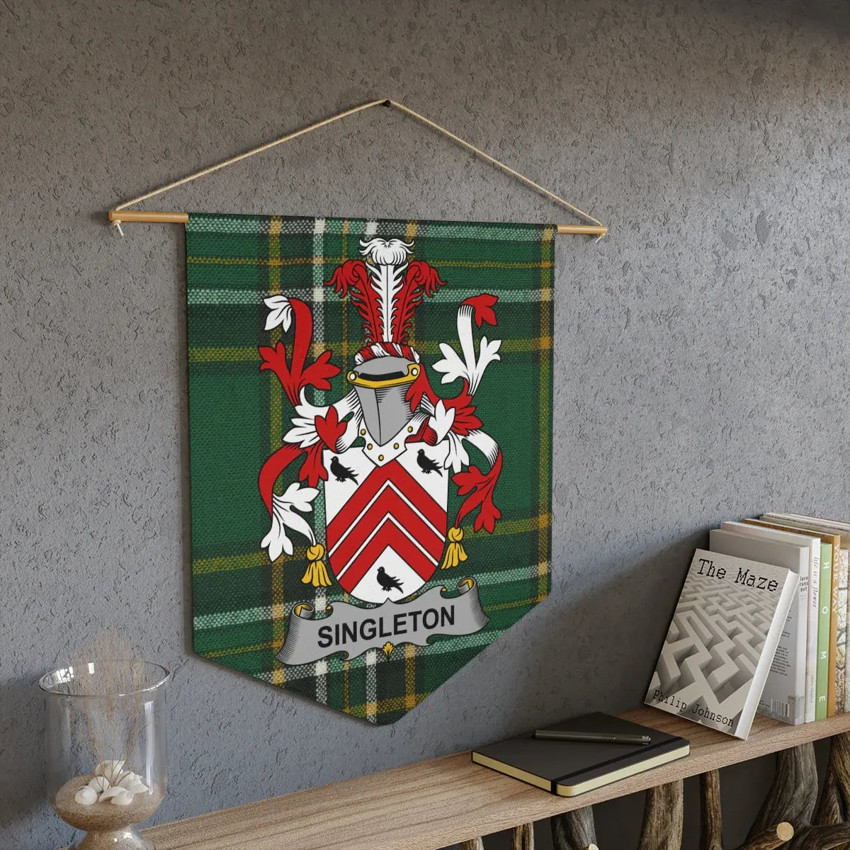 Singleton Family Crest Design Wall Hanging product