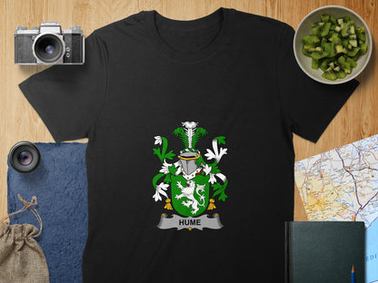 Hume Family Crest Coat of Arms Emblazoned T-Shirt