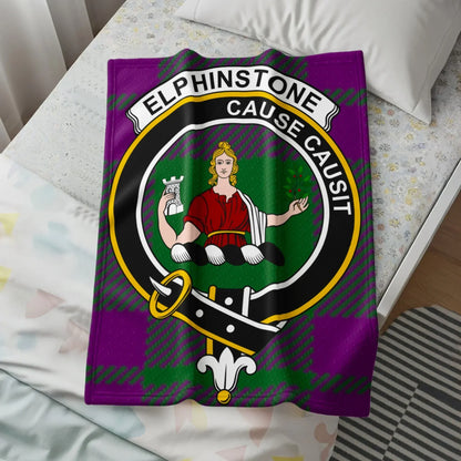 Elphinstone Cause Causit Crest Purple Blanket product type