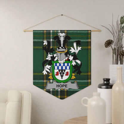 Hope Coat of Arms Tartan Pattern Wall Decor product type