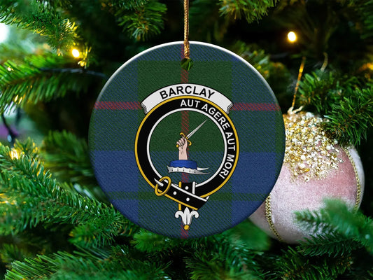 Barclay Aut Agere Aut Mori Tartan Ornament product