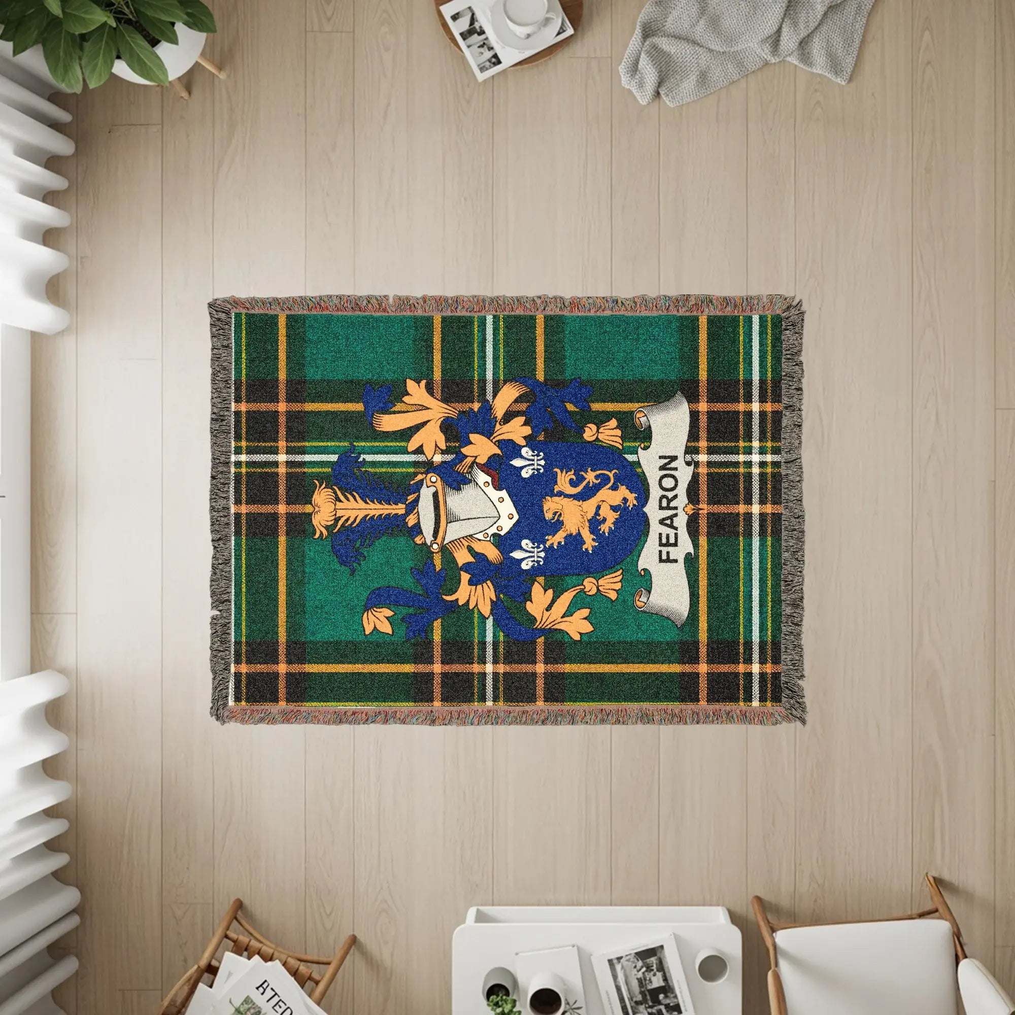 Fearon Family Crest Green Plaid Design product type
