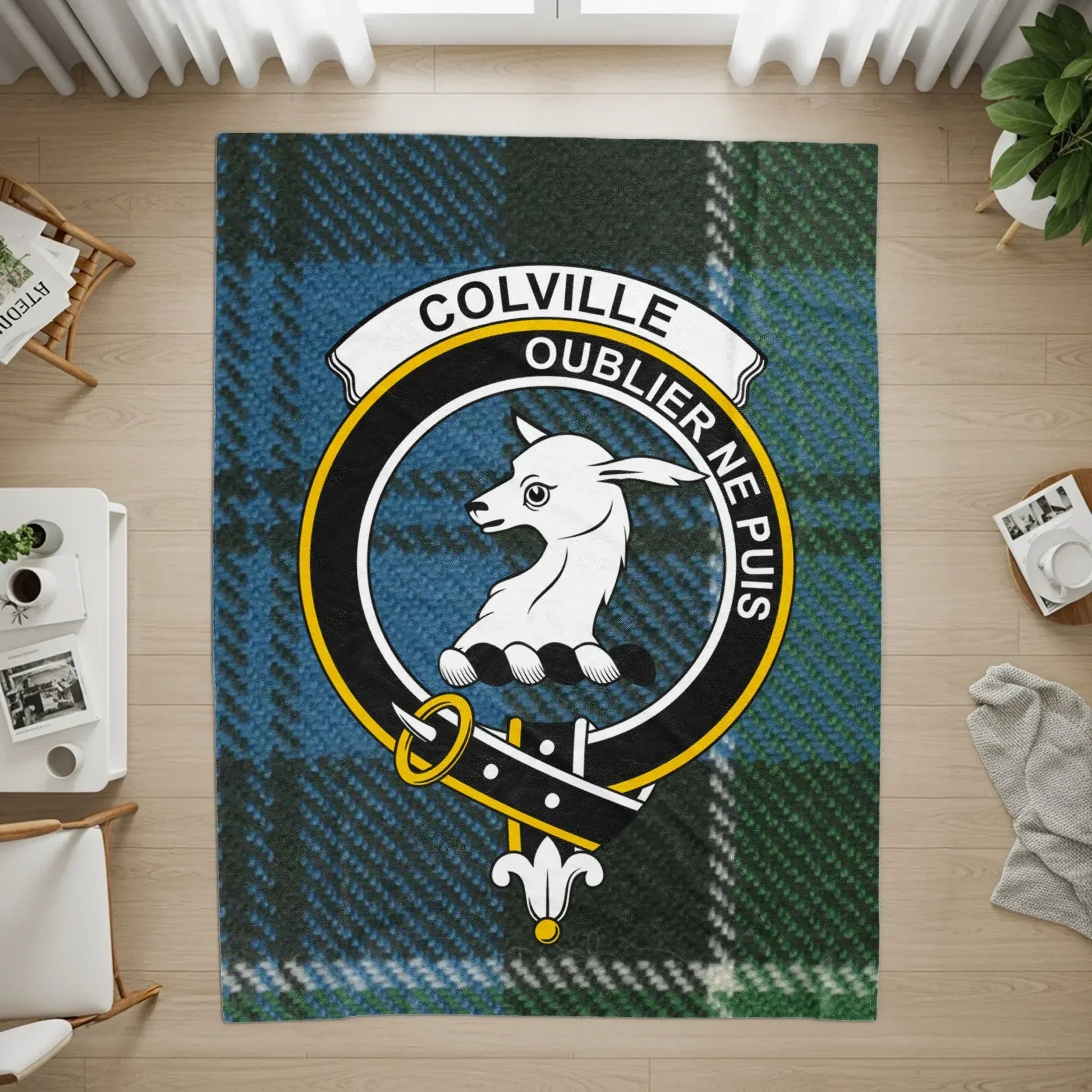 Colville Oublier Ne Puis Crest Pattern Rug product