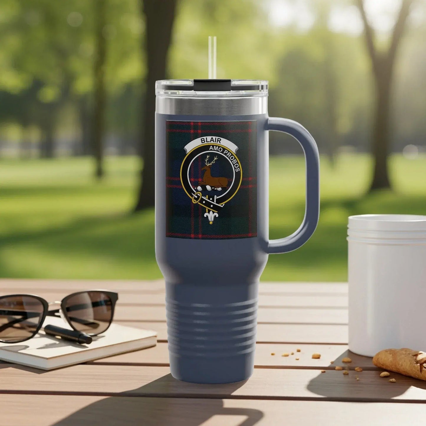 Stylish Blair and Tregger Plaid Travel Mug product