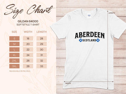 Celebrate Aberdeen and Scotland Heritage T-Shirt - Living Stone Gifts