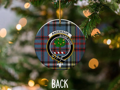 Anderson Stand Sure Plaid Christmas Tree Ornament product