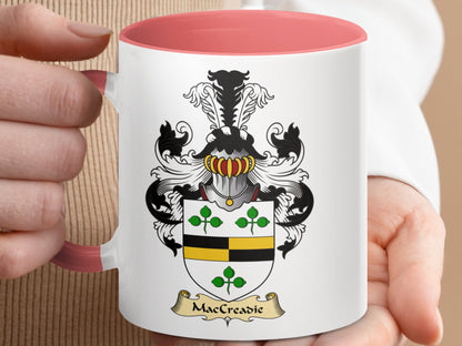 MacCreadie Scottish Family Crest Emblem Coffee Mug - Living Stone Gifts