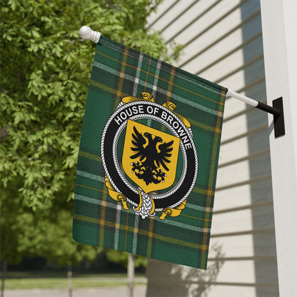 House of Browne Coat of Arms Personalized Flag