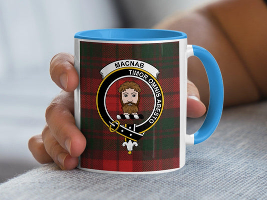 Macnab Clan Crest Tartan Scottish Clan Heritage Mug - Living Stone Gifts