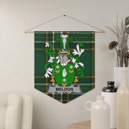 Custom Family Crest Plaid Wall Tapestry Home Decor product