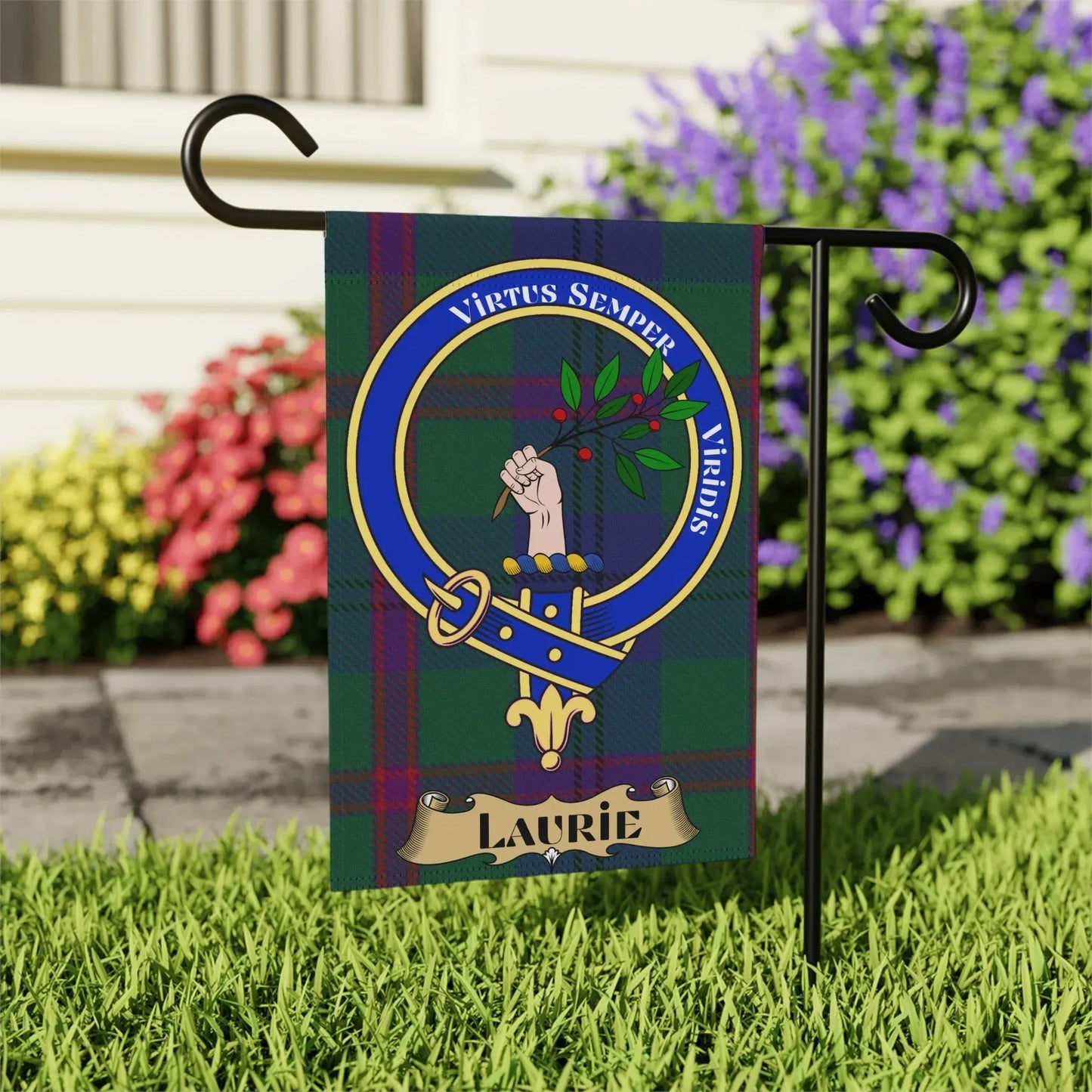 Virtus Semper Virdis Laurie Garden Flag product