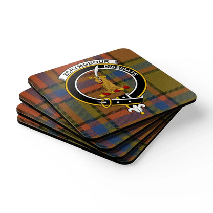 Scryingour Dissipate Clan Crest Tartan Coaster product