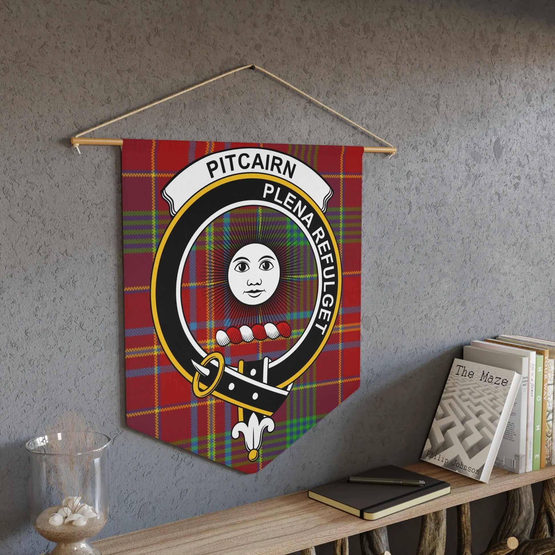 Pitcairn Crest Plaid Wall Hanging Decorative product